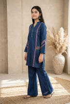 The Midnight Azure Jacquard Co-ord Set TLS