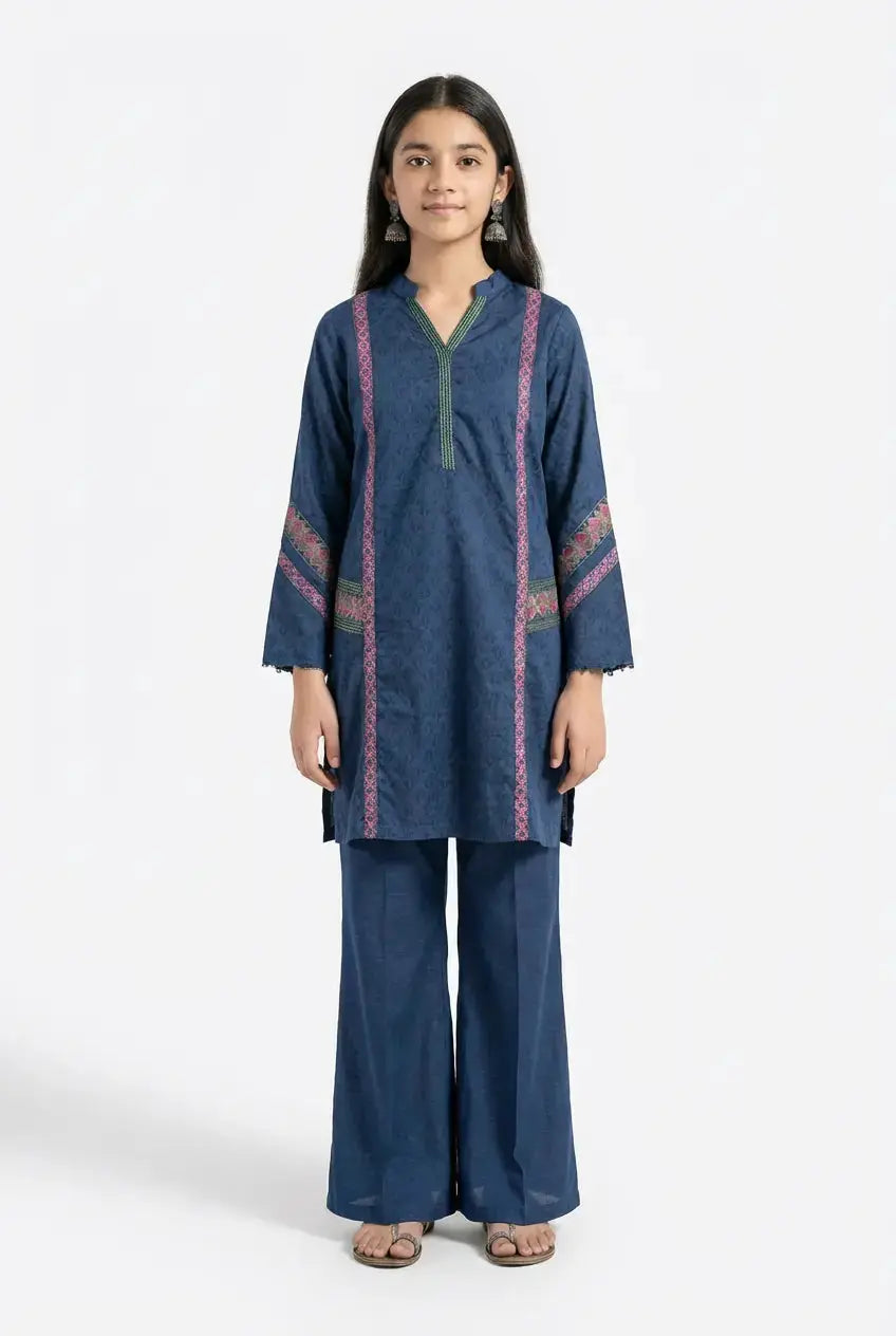 The Midnight Azure Jacquard Co-ord Set TLS