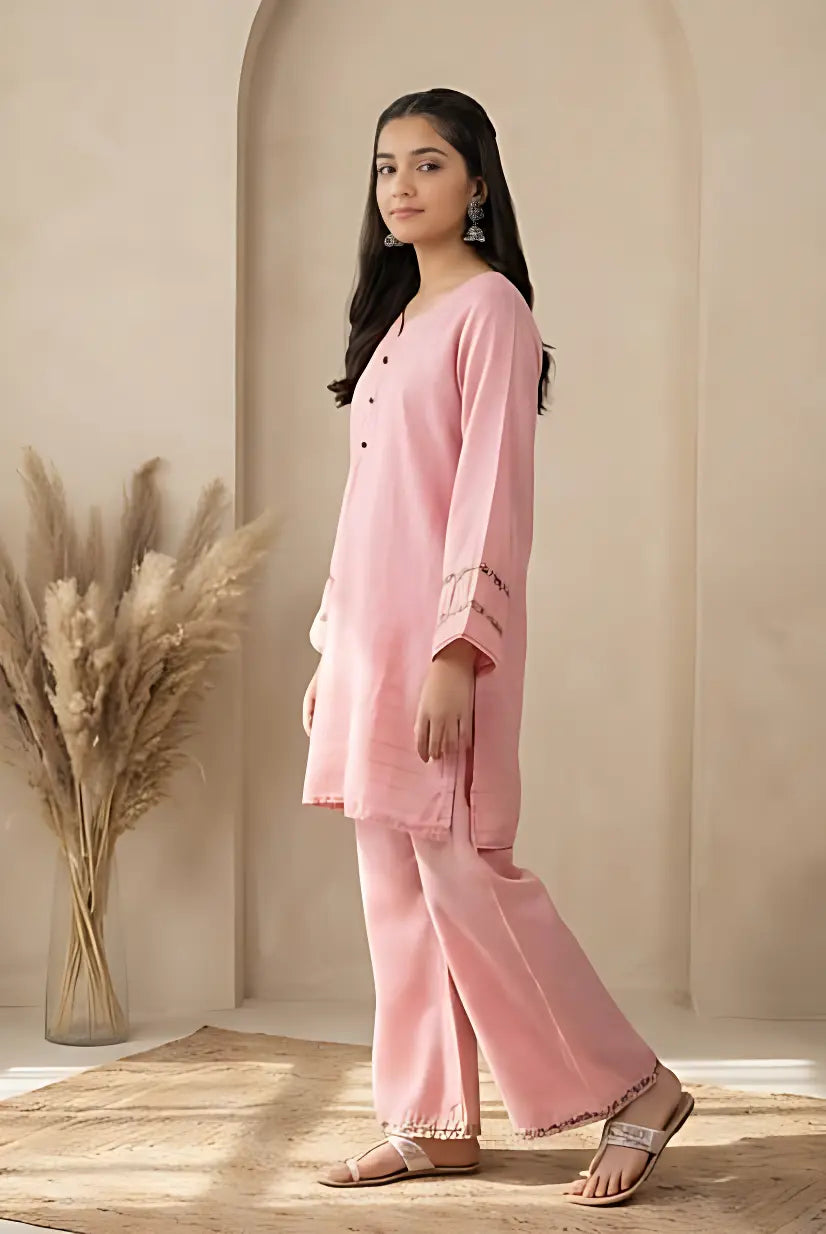 The Blush Rose Textured Co-ord Set TLS