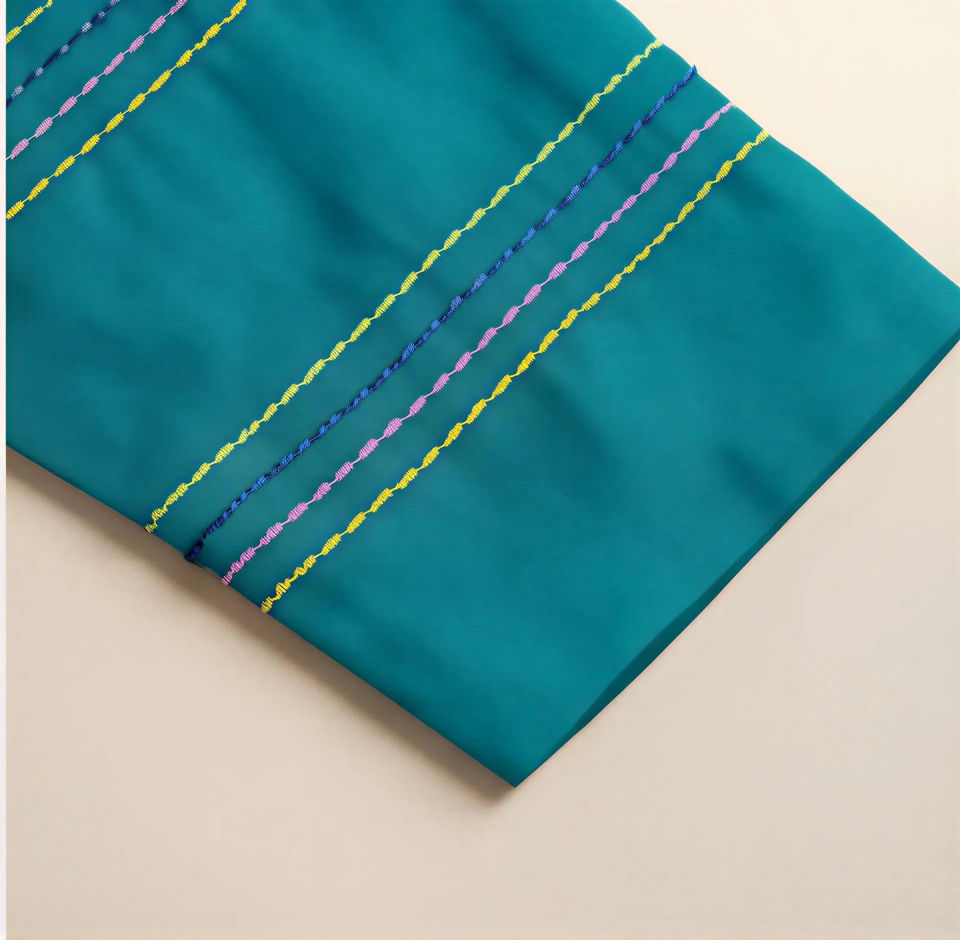 The Teal Horizon Pin-Tuck Co-ord Set